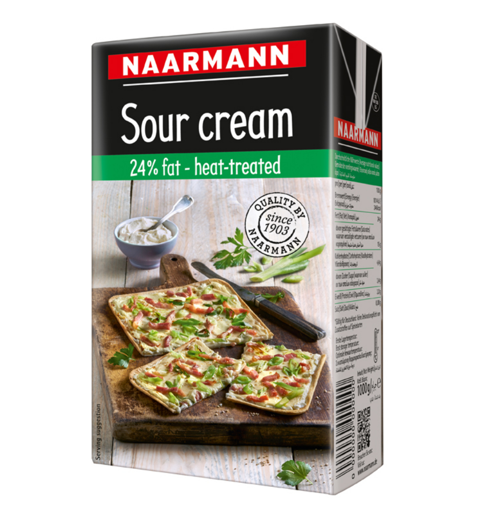 Naarmann Заквасена Сметана 24% 1 л
